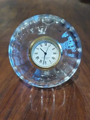 Buy Dartington Crystal Paperweight/Desk Clock • 12.50£