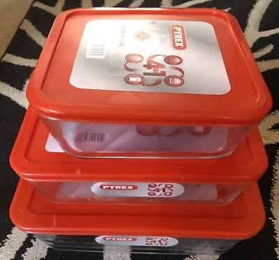 Buy 3x Pyrex Dish 4 In 1 With Lid Suitable  For Microwave, Freezer, Oven, Fridge  • 25£