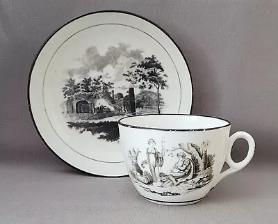 Buy New Hall Bat Printed Pattern 1063 Cup & Saucer 10 1812-18 Pat Preller Collection • 20£