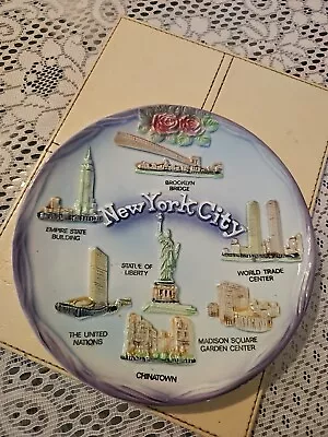 Buy New York City 3D Souvenir Charger Plate World Trade Centre Twin Towers  • 4.99£