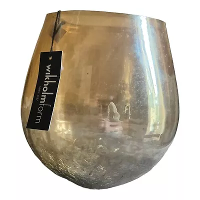 Buy  Wikholm Form Scandi Cracked Glass Effect Bowl Vase  • 19.99£