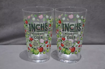 Buy 2x Inch's Apple 🍏🍎 Cider One Pint 20oz Beer Glass Nucleated Brand New CE M23 • 14.99£