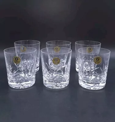 Buy Zawiercie Poland Lead Crystal Hand Cut Whiskey Tumblers-Set Of 6 • 59.90£