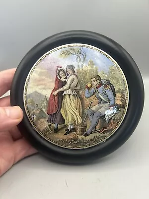 Buy Nice Genuine Victorian Pratt Prattware Colored Anchovy Paste Pot Lid • 13.99£