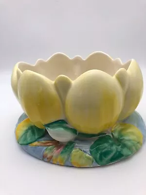 Buy Clarice Cliff Newport Pottery Water Lily Design Planter/Bowl, Perfect Condition • 100£