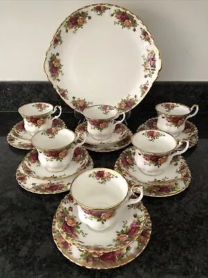 Buy Royal Albert Old Country Roses 6 Trios, Cups, Saucers , Cake Plates, 1st Quality • 78£