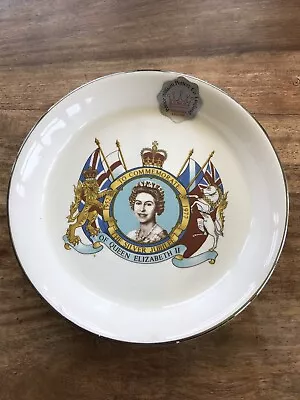 Buy Vintage 1977 Prince William Pottery Co Queen Elizabeth II Silver Jubilee Dish • 3.99£