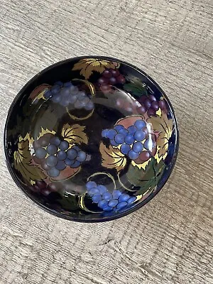 Buy Royal Stanley Ware C & Co Jacobean Fruit Floral  Blue Bowl England • 32.62£