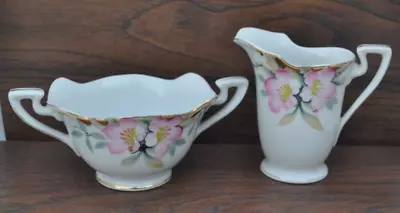 Buy Vintage Noritake Hand Painted China Azalea 19322 Open Sugar And Creamer • 18.63£