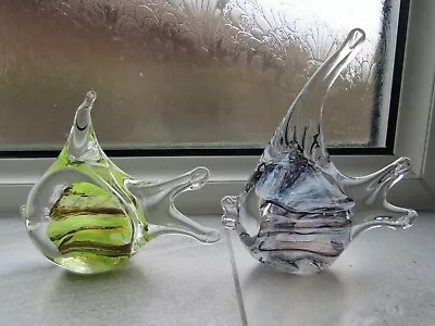 Buy Two Beautiful Glass Fish Inc One Marked Alum Bay (the Isle Of Wight) • 5.99£