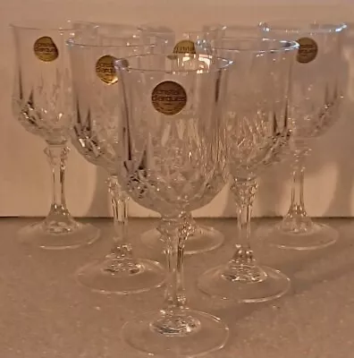 Buy Set Of 6 Vintage Cristal D'Arques Longchamp 24% Lead Crystal No.3 Wine Glasses 7 • 19.99£