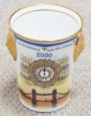 Buy 2000 Millennium Lion Head Beaker Sutherland Bone China • 9.99£