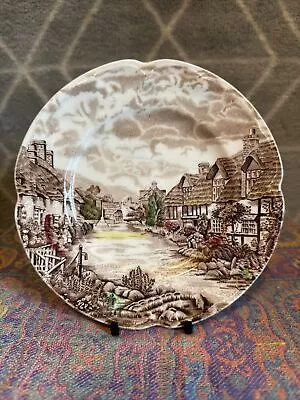 Buy Vintage Brown Johnson Bros Collect Dinner Plate  Olde English Countryside  16cm • 1.95£