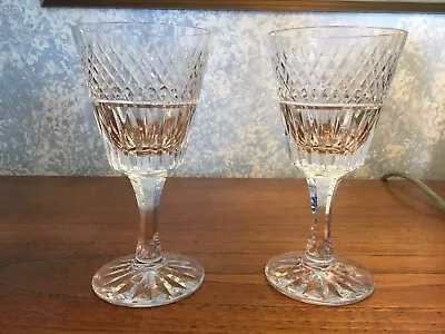 Buy 2 X Royal Brierley STRATFORD Crystal Wine Glasses 5.5 Ins. (14.5cm) Tall. Signed • 25£