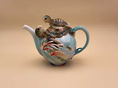 Buy Franz Porcelain Collection Turtle Bay Teapot FZ201859 • 232.51£