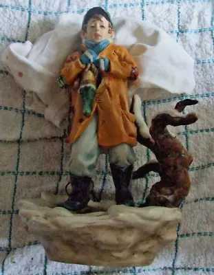 Buy Capodimonte Figurine Of A Boy Hunting In The Wilderness • 25£