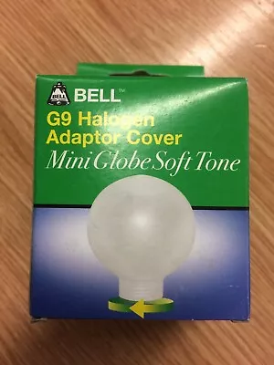 Buy 2 X Soft Tone Mini Globe Decorative Glass Cover For BELL G9 Halogen Bulb Adaptor • 9.99£