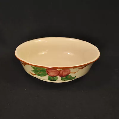 Buy Franciscan Apple Footed Vegetable Bowl 7 5/8  HP Red Green Brown USA 1958-1960 • 50.31£