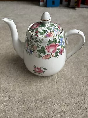 Buy Crown Staffordshire Teapot Vintage - Bone China Pink Rose • 8£