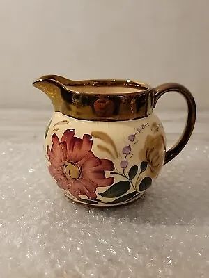 Buy Harvest Ware Wade England Lusterware Creamer Small Pitcher Floral  • 4.66£