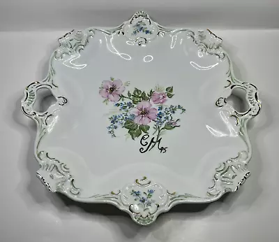 Buy 1995  KAISER Germany Porcelain Bowl Plate Tray 12' Floral Gorgeous • 17.73£