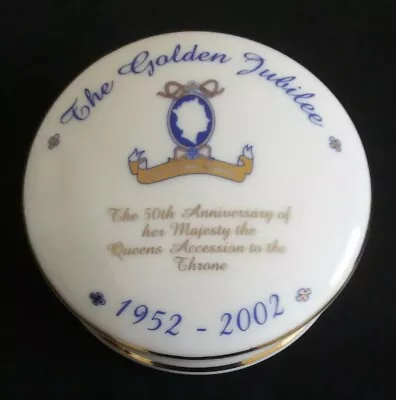 Buy Queen Elizabeth II Golden Jubilee Royal Berkshire China Trinket Pill Box  • 5.49£