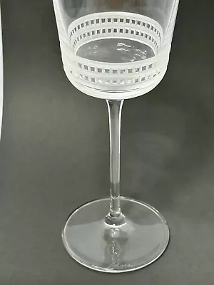 Buy Lalique Wine Glass Facet 7.5oz Crystal Stemware Signed Blown Glass Discontinued • 163.06£