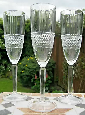 Buy Maxwell & Williams Verona Cut Large Size Champagne Flutes 180ml - VGC • 12.50£
