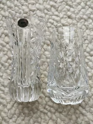Buy Two Tyrone Crystal Full Lead Vases - Stamped - Ex Condition  • 4.99£