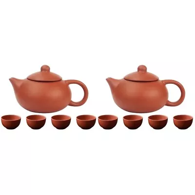 Buy 2 Sets Cup Kit Purple Clay Teapot Chinese Style Cups Travel • 17.25£