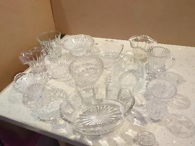 Buy 15 X Vintage Glass Small Trinket Bowls/Vases Dishes Kc2 • 7.99£