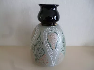 Buy Vintage Lovatt Langley Mill, Langley Ware Vase Art Nouveau Pattern C1890s-1930s • 5£