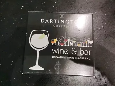 Buy Dartington Crystal 2 Copa Gin & Tonic Glasses Wine & Bar Collection 650ml Boxed • 8.99£