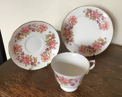 Buy COLCLOUGH BONE CHINA TRIO Wayside 8581 Cup Saucer Plate • 7.50£