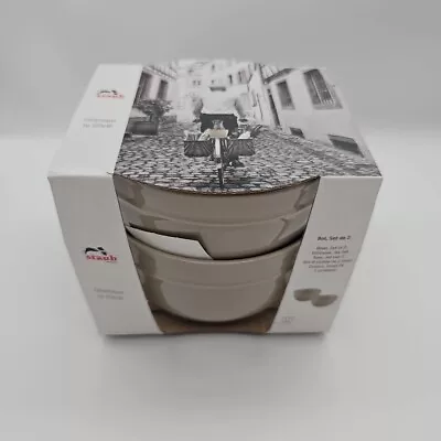 Buy STAUB Zwilling Designer Bowls Twin Pack 2 Bowls Grey Boxed New 12cm 0.3L • 13.99£