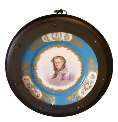 Buy An Antique Mid-19th Century French Porcelain Portrait Plate By Sevres, • 125£