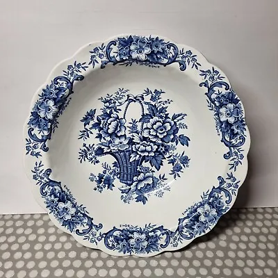Buy Vintage Ridgway  Old English Bouquet  Blue Patterned Large Bowl • 21.51£
