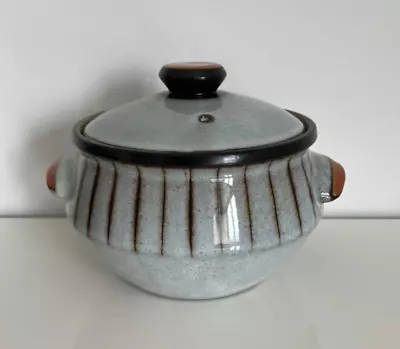 Buy Denby Studio Grey Stripe 2 Pint Lidded Casserole Pot -  Stoneware Vintage • 15.99£