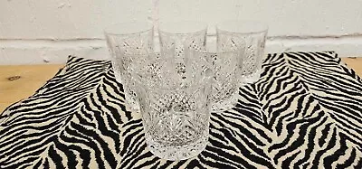 Buy 6 Exquisite Edinburgh Crystal Hobnail Style Smaller Whiskey Tumbler Glasses • 24£