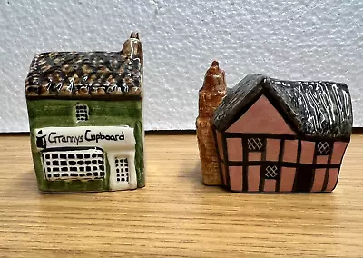 Buy Sulleys Ceramics Miniature Cottages, Small Pottery Houses • 14.99£