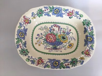 Buy Masons Ironstone Strathmore Rimmed Oval Vegetable/Pie Dish 10”. • 16£