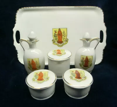 Buy Crested China 11 Pieces Isle Of Wight Ventnor Dresser Dressing Table Set   • 22£