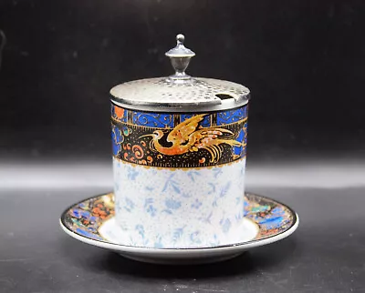 Buy Vintage Grimwades Winton Ware Byzanta Phoenix Demitasse Cup Saucer And Metal Lid • 27.96£