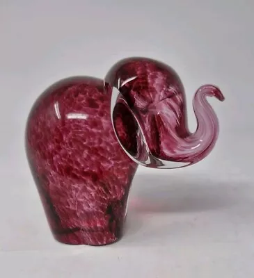 Buy Wedgwood Small Cranberry Glass Elephant • 14.95£