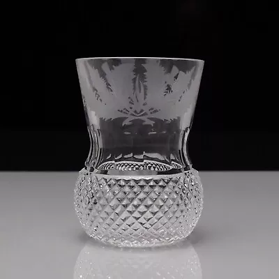 Buy Edinburgh Crystal Thistle Cut 8 Oz Whisky Tumbler Glass 3 7/8 9.8 Cm Tall • 84.99£