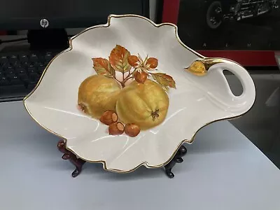 Buy Crown Devon Leaf Shaped Dish With Handle No.810 LS.fruit Design. S Fielding & Co • 10£