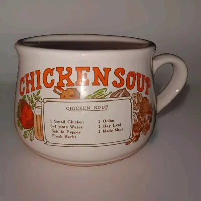 Buy 🐔 Chicken Soup Mug Vintage Retro Ceramic Mug Recipe Bowl FREE UK     CL • 6.50£