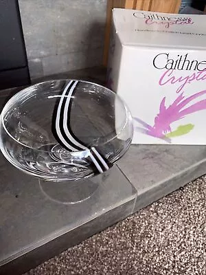 Buy Caithness Crystal Bon Bon Pedestal Sweets Dish Compote Midnight 14cm Boxed • 15£