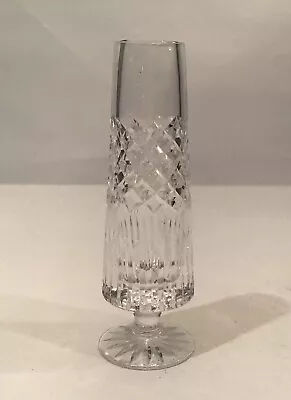 Buy Tyrone Crystal Footed Bud Vase Clear Cut 6 3/4  . Excellent Condition • 15£