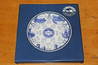 Buy Masons Ringtons Blue & White 10  1990 Calendar Plate Cathedrals Minsters In Box • 12.99£